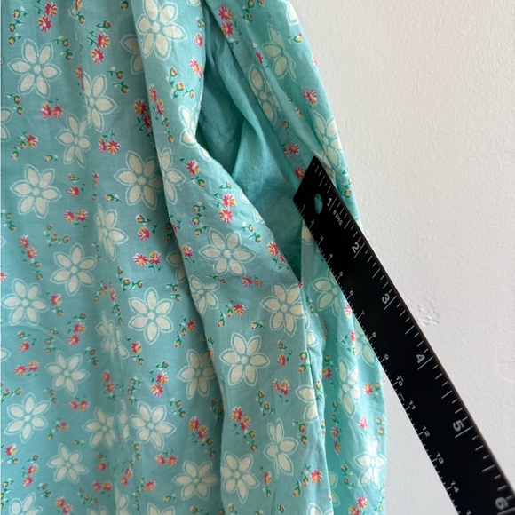 April Cornell county pocket Mint Floral Midi maxi Dress size L - Picture 7 of 10